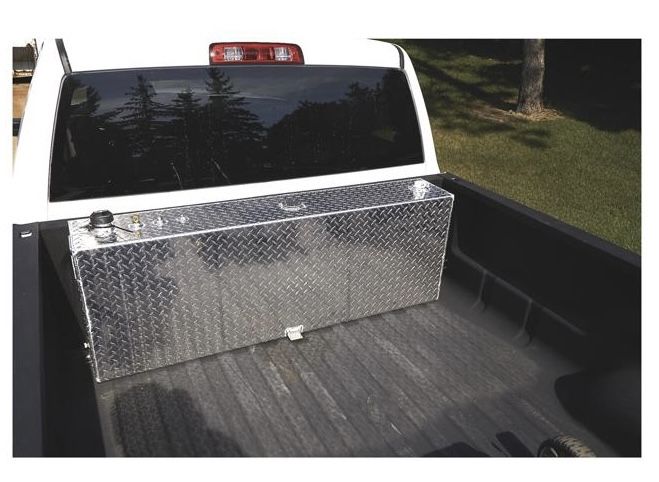 RDS Aluminum Transfer Fuel Tank — 45-Gallon, Vertical, Diamond Plate Model# 71083