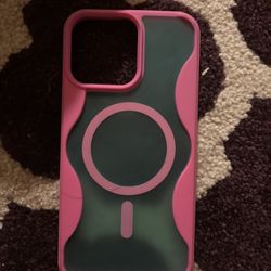 Pink And Teal Iphone Case