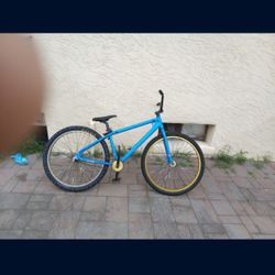 Blue And Gold Thruster Bmx Bike  Willing To Trade Or Negotiate 