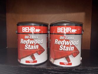 BEHR  Oil-Latex Redwood Stain Paint