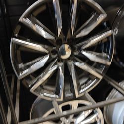 22x9 Rims 6 Lug 6x139 6x5.5 On New Tires 305 40 22