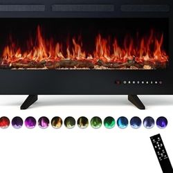 Brand New High End 36" By 18" Fireplace Heater Insert 12 COLORS & SETTINGS + REMOTE $899 New BNIB 