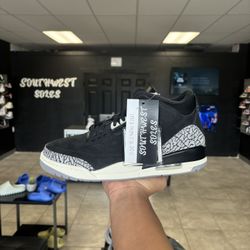 Jordan 3 Black Noir Size 10.5 Available In Store!