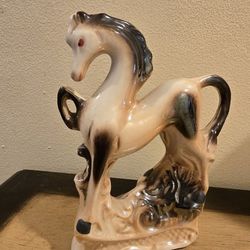 Prancing Porcelin Horse