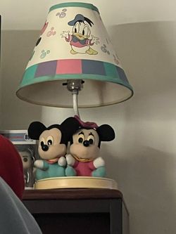 Mickey & Minnie Lamp Vintage