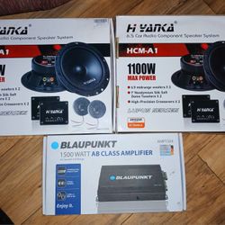 Car Stereo Speakers and Amplifier 