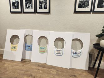 Baby Shower Bib Display Boards Set of 5