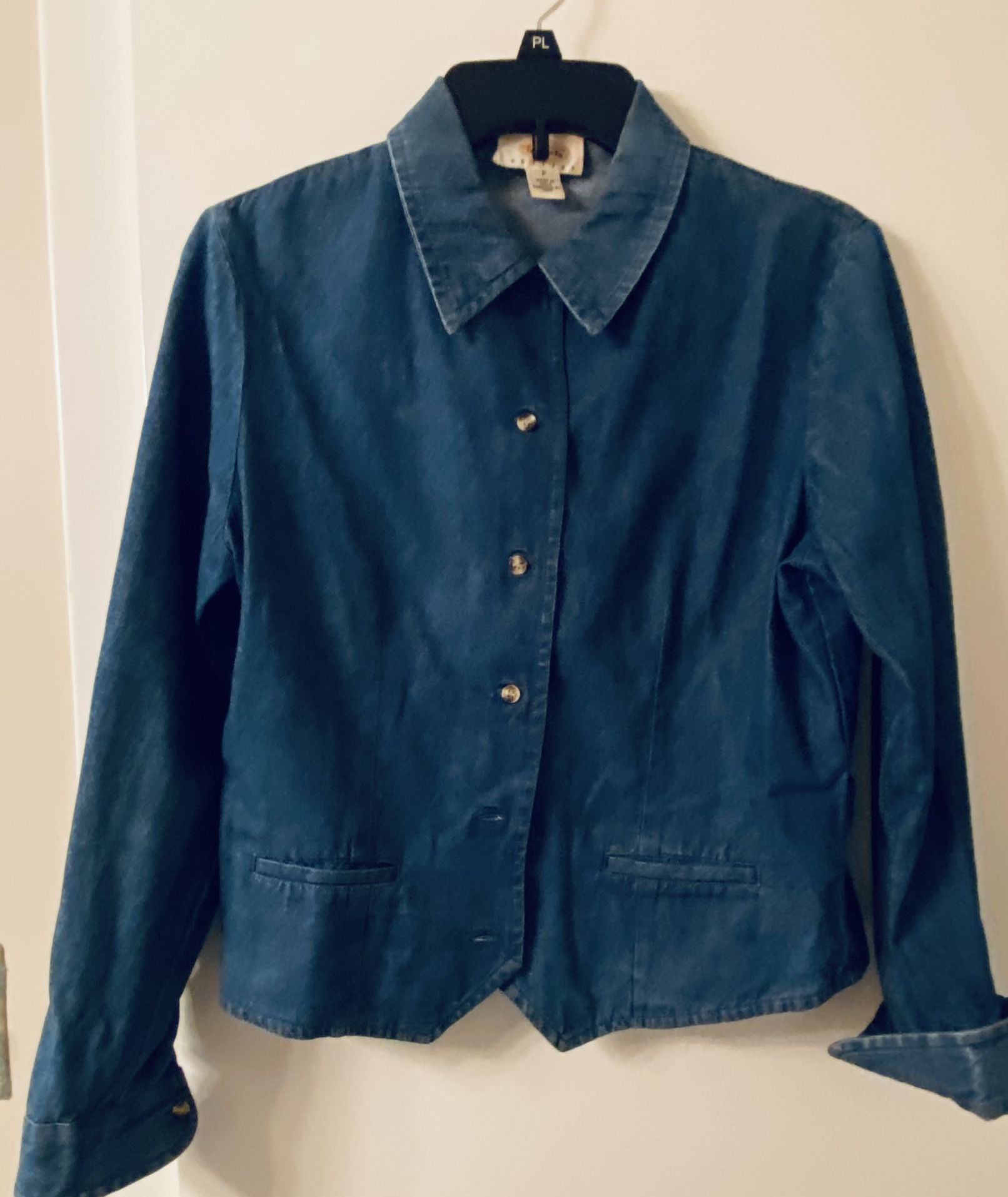 Cute Talbots Denim Shirt Jacket