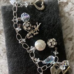 Vintage Swarovski Charm Bracelet 