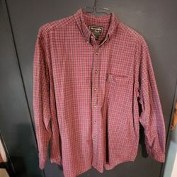 Abercrombie & Fitch Cotton Flannel Red Plaid XL