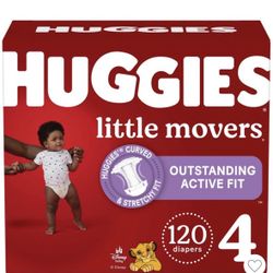 Huggies Size 4 Diapers 120 Count 