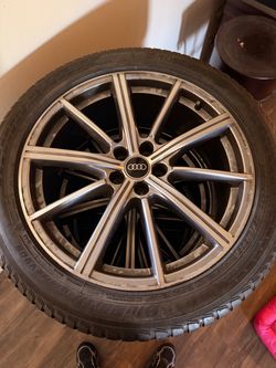 Wheel and tires set