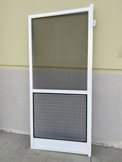 Hinged screen door 36x80 or 32x80