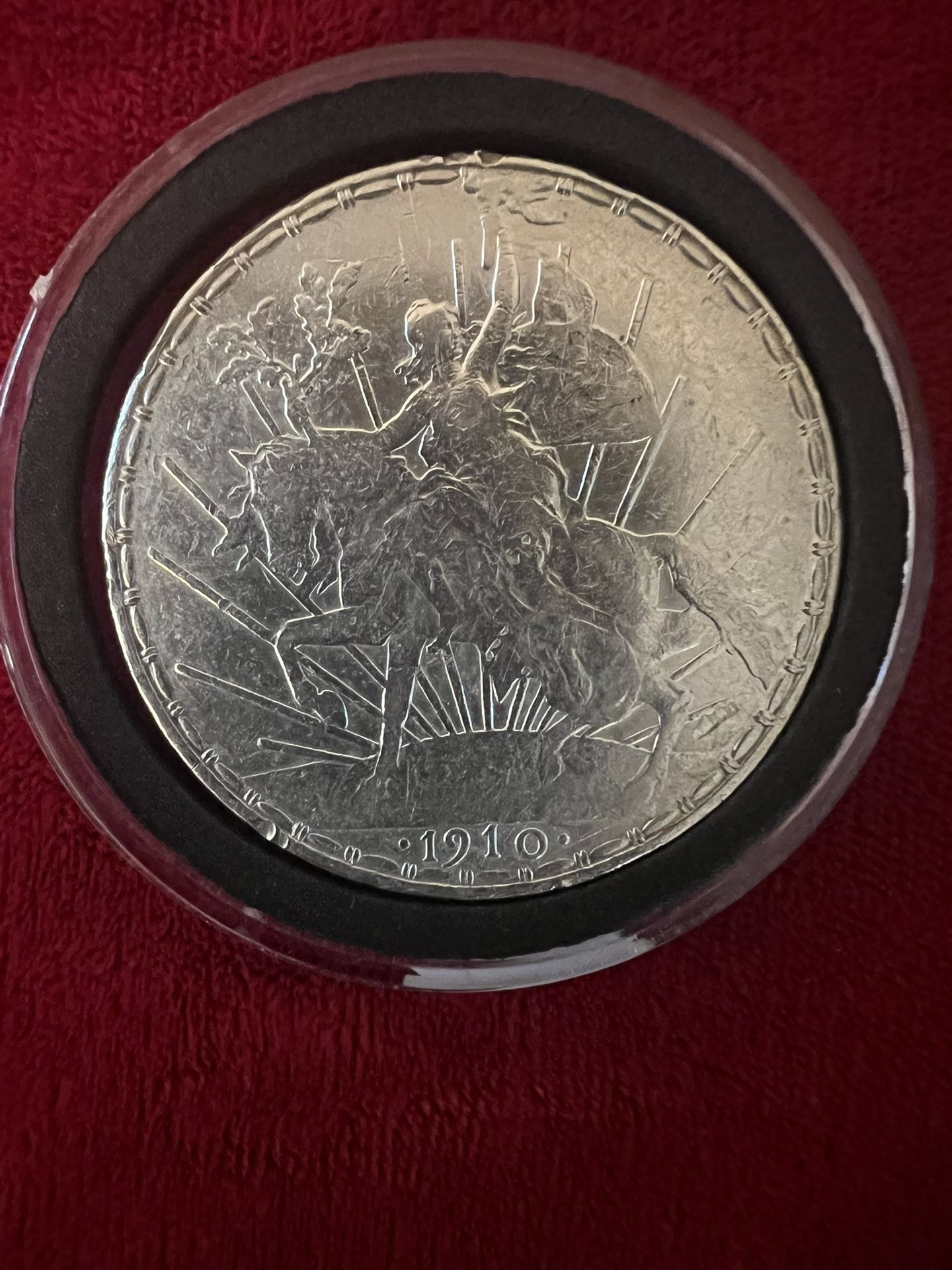 1910 Un Peso Caballito.