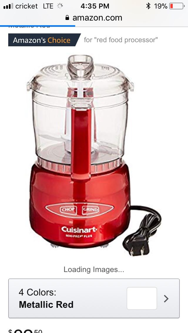 Cuisinart Mini Food Processor Red