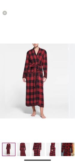 Skims cozy robe - Red & Black - S/M