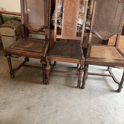 Free 3 Cane Chairs 