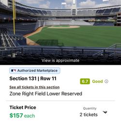 Padres vs Yankees Sunday May 26 $100