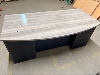 Bow front desk