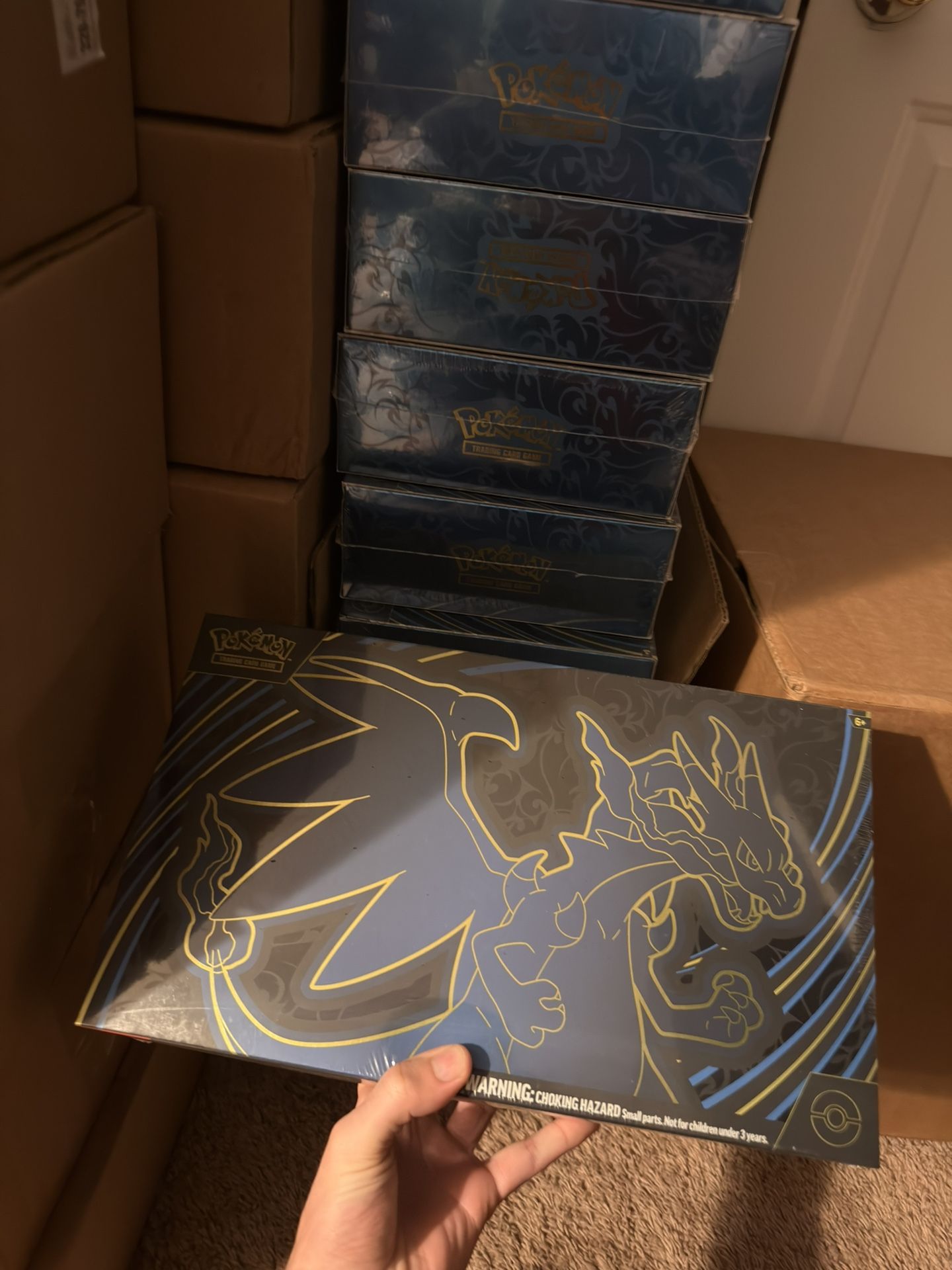 charizard psa 10 pokemon card Charizard Ultra Premium Box Charizard UPC Box Clear Plastic Protector  Display Case – Pokémon TCG main image 1