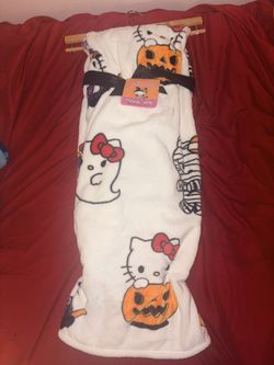 Hello Kitty Faux Halloween Blanket $40