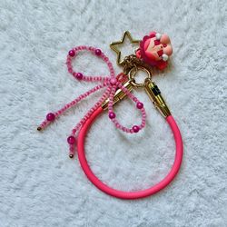 pop mart celebrating the moment cable pendant - crybaby light up this moment