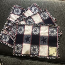 PATRIOTIC 100%  COTTON DINNING PLACEMATS -SET OF 2