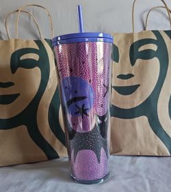 Starbucks Halloween 2020 black cat glow in the dark tumbler (new)