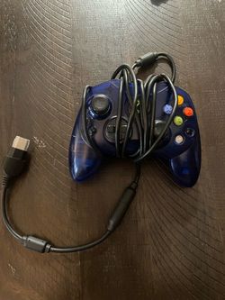 Blue original Xbox controller