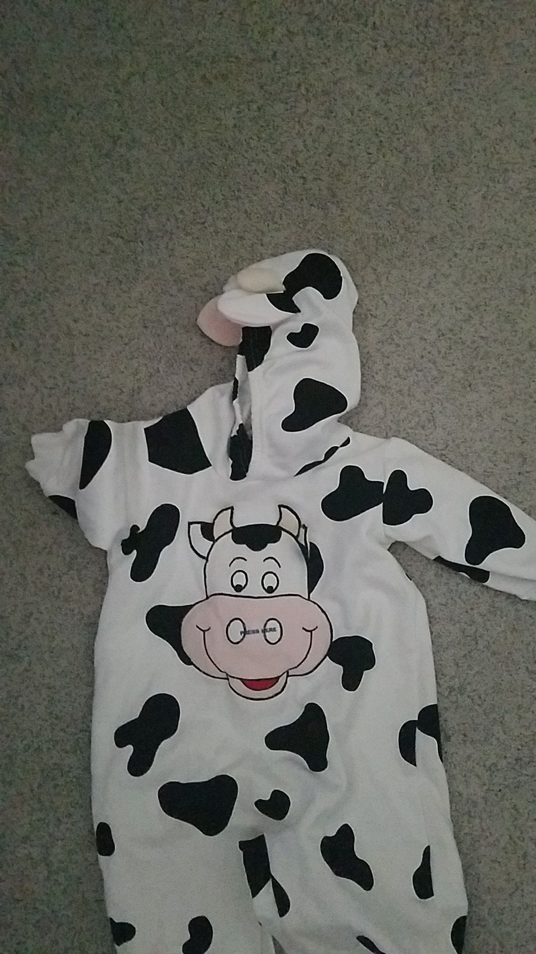 Halloween Cow costume - fits 18 months