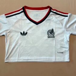 White Cropped Jerseys 