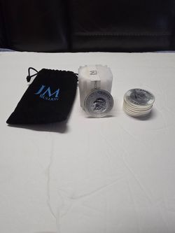 Lot of 8 - 1 oz JM Bullion Silver Round - Eagle Design .999 Fine W Pouch & Tube
