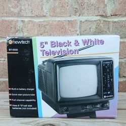 Vintage Newtech 5" Black & White Television