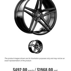 Staggered Black star Rims and tires 22x9 / 22x10, 22x10.5