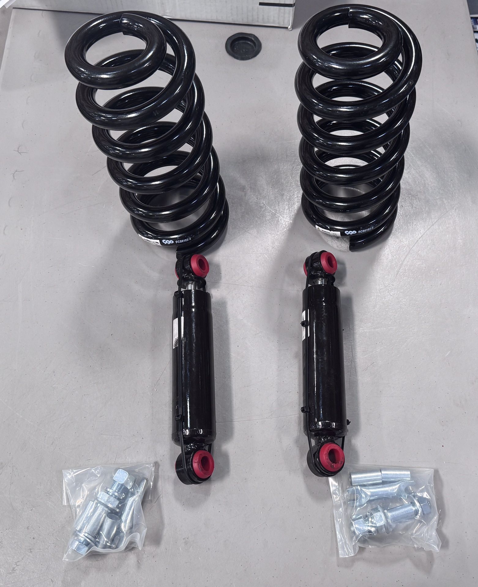 63 87 C10 Chevy Truck Drop Kit CPP 2” Drop Springs With Matching Shocks ...