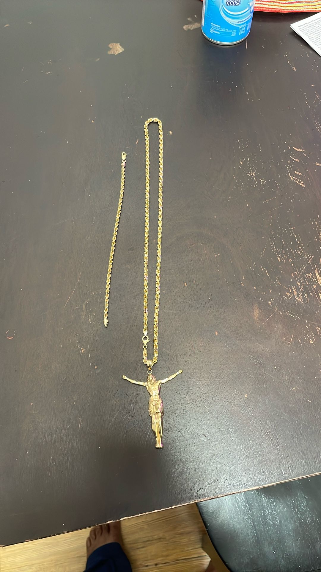11k Gold Necklace And Bracelet