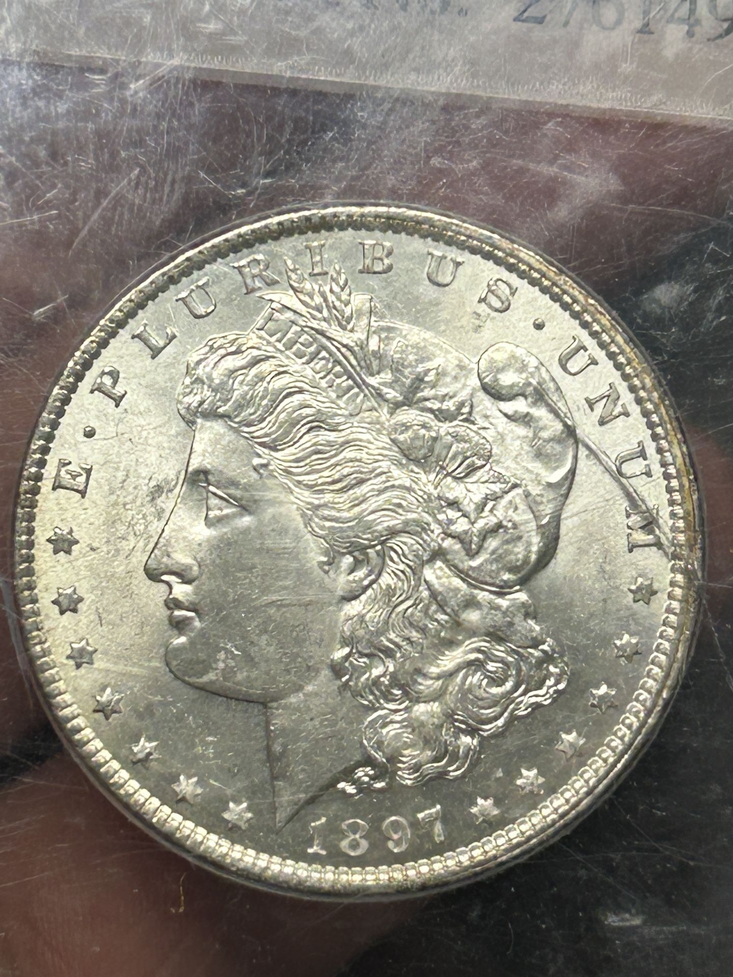 1897 MS67 Certified Morgan Silver Dollar AGS RARE This Nice, Key Date