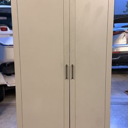 Stylish Gray Storage Cabinet – Tons of Space!