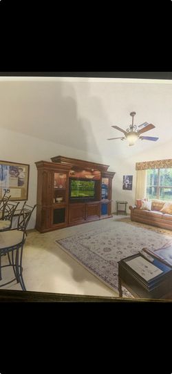 Solid Wood Entertainment Center