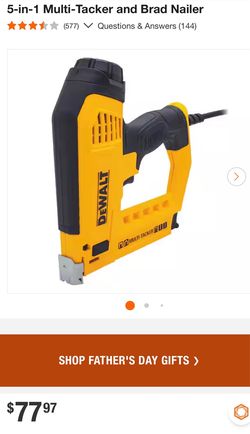 Dewalt 5-in-1 Multi-Tacker and Brad Nailer