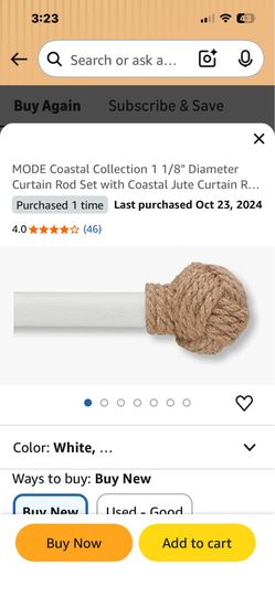 1 boho curtain rod