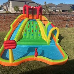 🛝 For Sale: Double Water Slide bounce house with Wall climbing