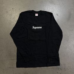 Supreme Black Box Logo L/s Size Medium