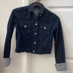 Womens GAP Cropped Jean Jacket