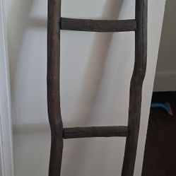 BEAUTIFUL FARMHOUSE LADDER DECORATIVE AND USEFUL YOU CAN PUT BLANKET ON IT VERY BEAUTIFUL $15 OR BEST OFFER