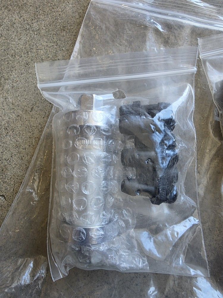New In Line Fuel Filter With Multi Size Adapters