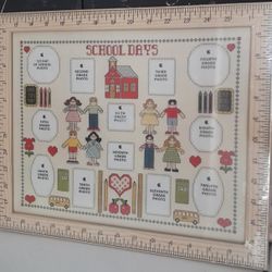 Vintage School Days Picture Frame