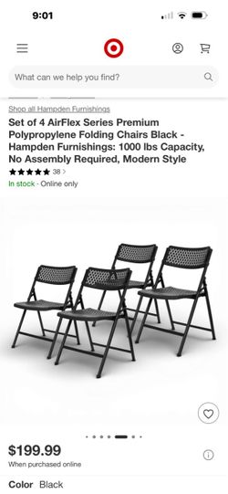 Folding chair 4 piece new