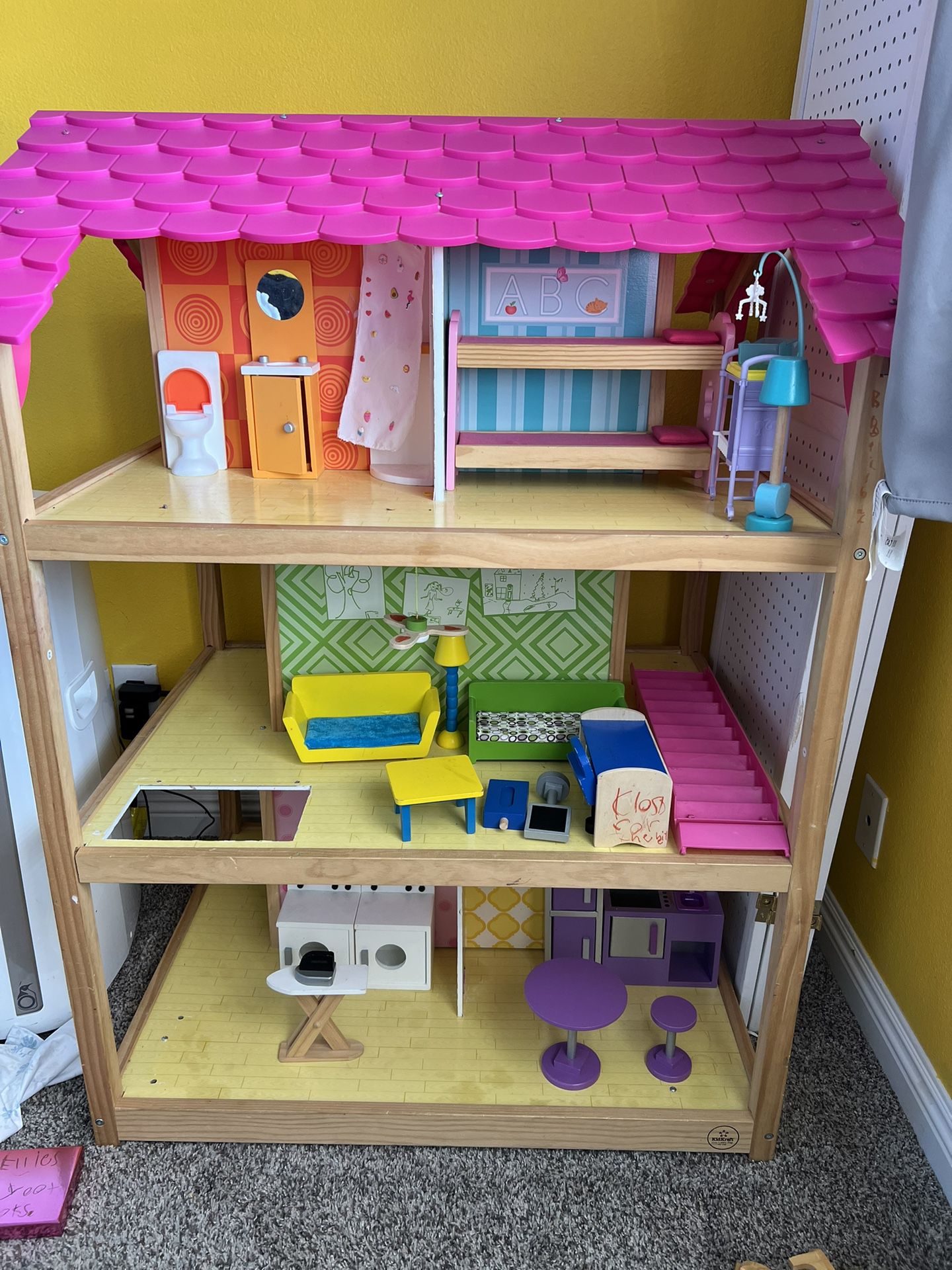 Doll House And Furniture