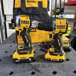 Dewalt ATOMIC 20V MAX Lithium-Ion Cordless 2-Tool Combo Kit with 5.0 Ah and 2.0 Ah Batteries, Charger and Kit Bag